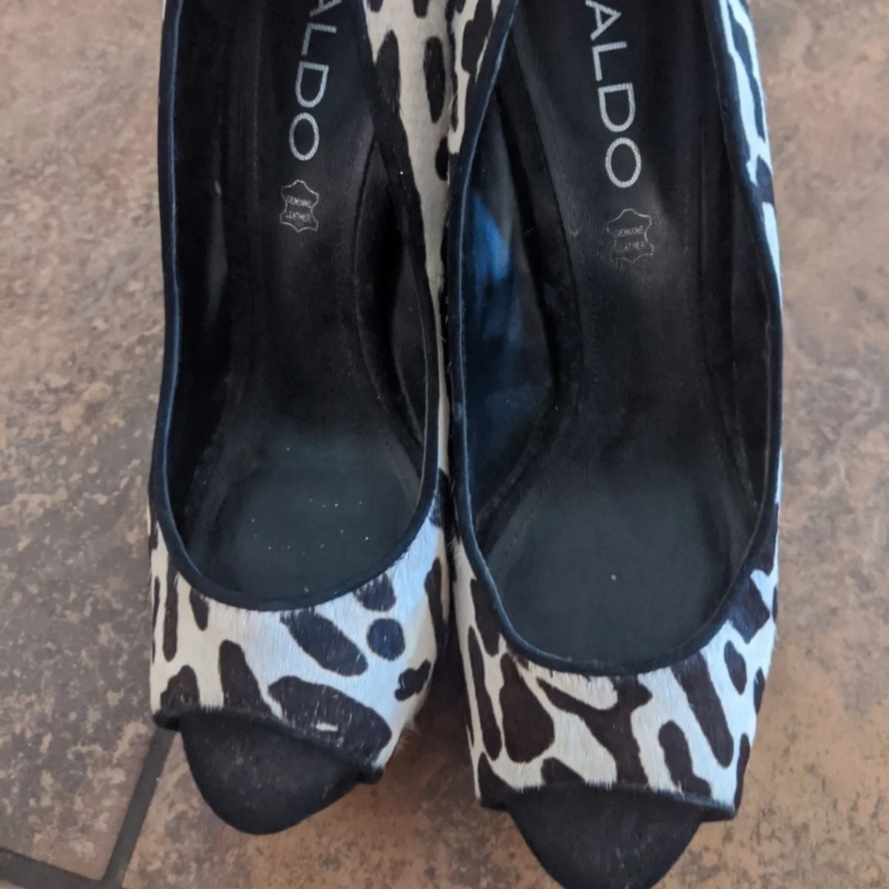 ALDO animal print heels